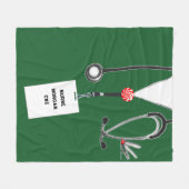 Nurse Holiday Geschenk Fleecedecke (Vorderseite (Horizontal))