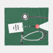 Nurse Holiday Geschenk Fleecedecke (Vorderseite (Horizontal))