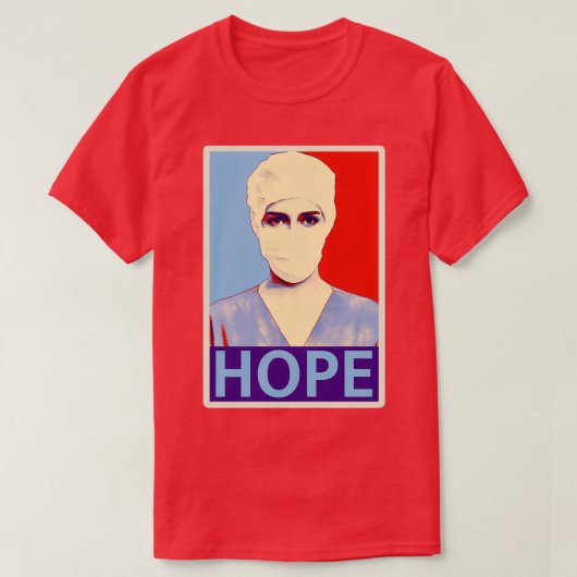 Nurse HOPE Tribute to Schäfer Fairey Style T-Shirt (Design vorne)
