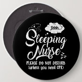 Nurse Hospital Rn Nursing Week Funny Men Button (Vorne & Hinten)