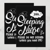 Nurse Hospital Rn Nursing Week Funny Men Einladung (Vorne/Hinten)