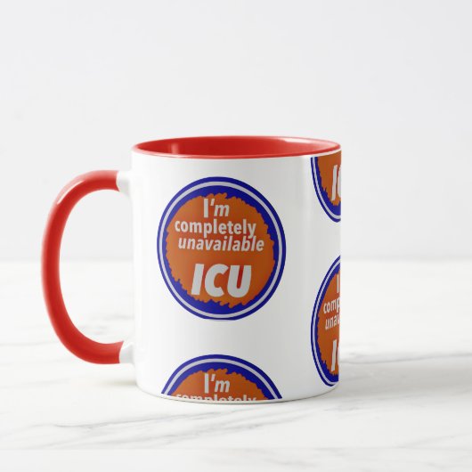 Nurse Humor Print Novelty: I C U mug Tasse (Links)