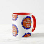 Nurse Humor Print Novelty: I C U mug Tasse (VorderseiteRechts)