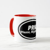 Nurse Humor Print Novelty: P R N Tasse (Vorderseite Links)