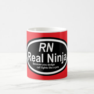 Nurse Humor Print Novelty "RN"  Kaffeetasse