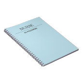 Nurse In Progress Custom Pastel Blue Notebook Notizblock (Rechte Seite)