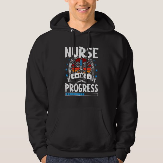 Nurse In Progress Trainee Student Hoodie (Vorderseite)