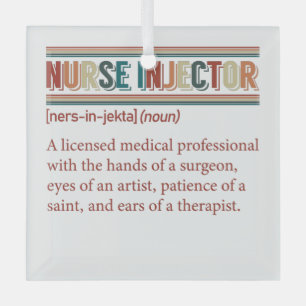 Nurse Injektor Definition Retro-Krankenversorgung Ornament Aus Glas