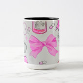 Nurse Items Zweifarbige Tasse (Mittel)