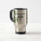 Nurse Kelly ist mein Held Reisebecher (Vorderseite Links)