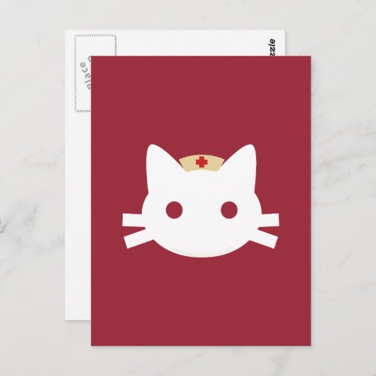 Nurse Kitty Postkarte (Vorne/Hinten)