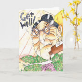 Nurse Kratchity's "Get Well Medicine" Karte (Gelbe Blume)