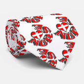 NURSE-KREISLOGIE MIT HERZ- UND KREUZSYMBOL KRAWATTE (Gerollt)