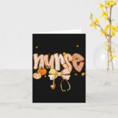 Nurse Labor And Delivery Coquette Fall Pumpkin Tha Karte (Gelbe Blume)