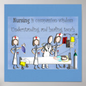 Nurse Leinwand Art "Mitgefühl & Weisheit" Poster (Vorne)