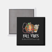 Nurse Leopard Pumpkin Fall Vibes und dass NICU nur Magnet (Vorderseite/Rückseite)