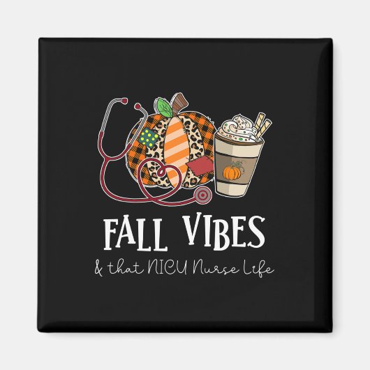 Nurse Leopard Pumpkin Fall Vibes und dass NICU nur Magnet (Vorne)