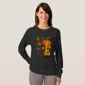 Nurse Leopard Pumpkin Thanksgiving Love Ortho Nurs T-Shirt (Vorne ganz)