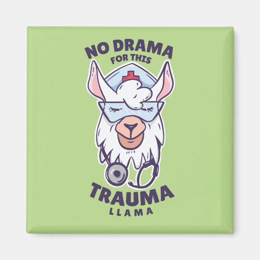 Nurse Lieben Llama Magnet (Vorne)