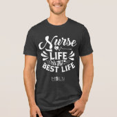 Nurse Life Dark Colored Tri-Blend Shirt (Vorderseite)