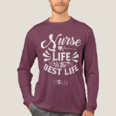 Nurse Life Dark Tri-Blend Long Sleeve T-Shirt Shirt (Vorderseite)