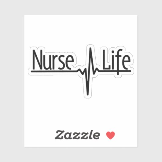 Nurse Life - EKG Sticker (Blatt)