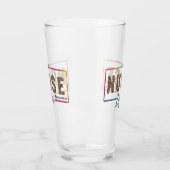"Nurse Life" in eleganten Regenbogenfarben Glas (Links)