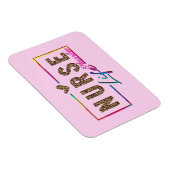 "Nurse Life" in eleganten Regenbogenfarben Magnet (Rechte Seite)