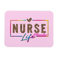 "Nurse Life" in eleganten Regenbogenfarben