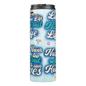 Nurse Life Inspirational Medical Collage Thermosbecher (Rückseite)