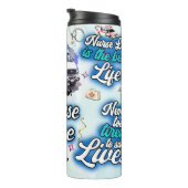 Nurse Life Inspirational Medical Collage Thermosbecher (Nach rechts gedreht)