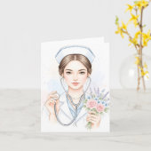 nurse Life  Karte (Gelbe Blume)