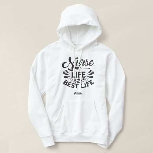 Nurse Life Light Colored Hoodie (Design vorne)