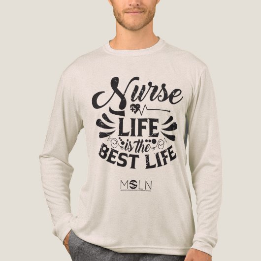 Nurse Life Light Tri-Blend Long Sleeve T-Shirt Shirt (Vorderseite)
