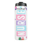 Nurse Life Medical Organ Collage Thermosbecher (Vorderseite)