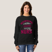 Nurse Life Merge, Nursing Degree Loading Future Nu Sweatshirt (Vorne ganz)