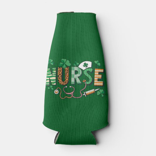 Nurse Life Nurse Day gibt St Patricks Day Flaschenkühler (Vorderseite)