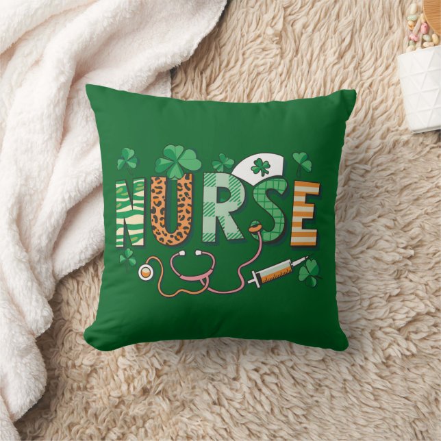 Nurse Life Nurse Day gibt St Patricks Day Kissen (Decke)