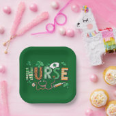 Nurse Life Nurse Day gibt St Patricks Day Pappteller (Party)