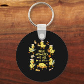 Nurse Life Nursing Duck Most Definitely Not All In Schlüsselanhänger (Vorderseite)