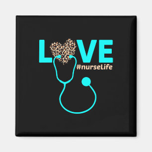 Nurse Life Rn Lpn Cna Healthcare Leopard Nurse Wee Magnet