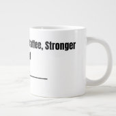 Nurse Life Strong Coffee Stronger Heart Mug Jumbo-Tasse (Rechts)