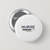 Nurse Loading Glitch Pixel Art Design Button (Vorne & Hinten)