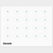 Nurse Love Leopard Stethoscope Vector Design_1 Herz-Aufkleber (Blatt)