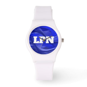 Nurse LPN Cool Blue Design Watch Armbanduhr