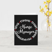 Nurse Manager Nurses Nursing Graduation Medical Lo Karte (Gelbe Blume)