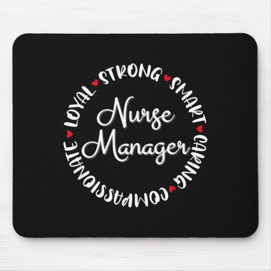 Nurse Manager Nurses Nursing Graduation Medical Lo Mousepad (Vorne)