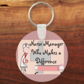 Nurse Manager Who Makes a Difference Gifts Schlüsselanhänger (Vorderseite)