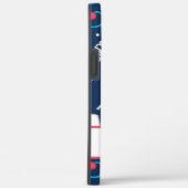 Nurse Medical Art Navy Blauer Name Personalisiert Case-Mate iPhone Hülle (Rückseite / Rechts)