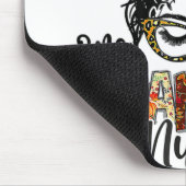 Nurse Messy Bun Hair One Thanksgivi Mousepad (Ecke)